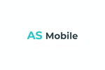 Logo AS Mobile - Typographie pure